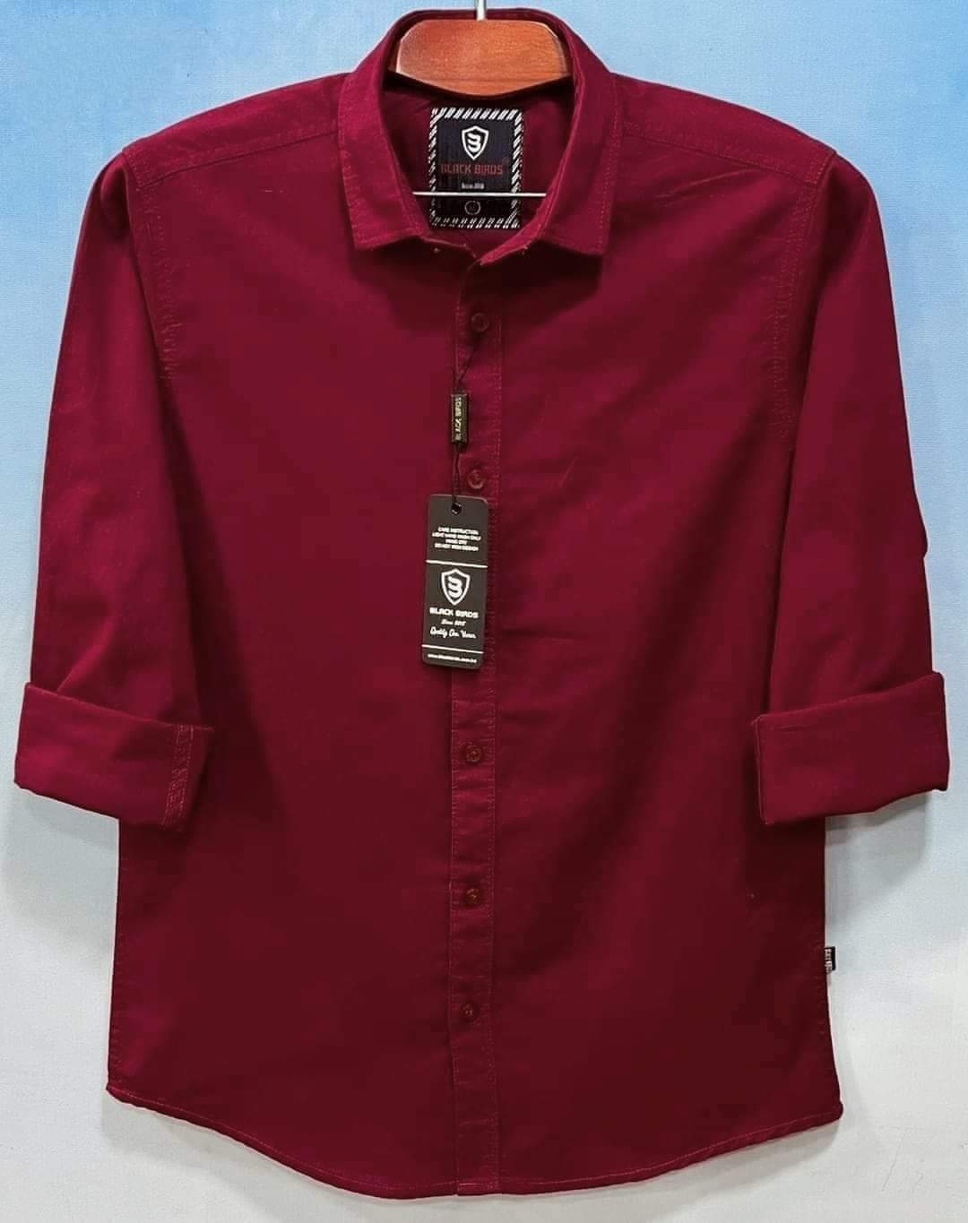 Men's Long Sleeve Solid Shirt SP001