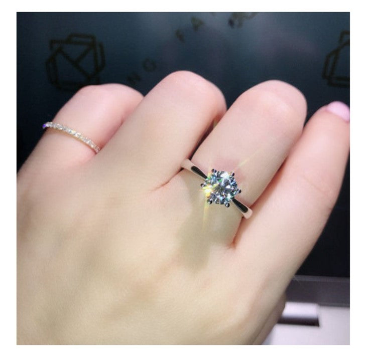 Diamond Zirconium ring Open adjustable Rings for women SP004