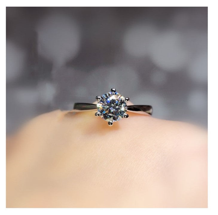 Diamond Zirconium ring Open adjustable Rings for women SP004