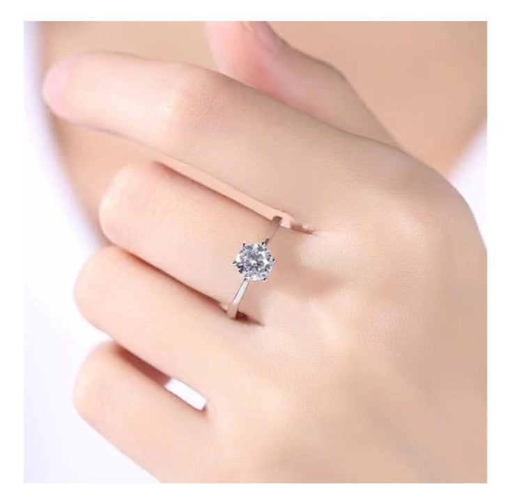 Diamond Zirconium ring Open adjustable Rings for women SP004