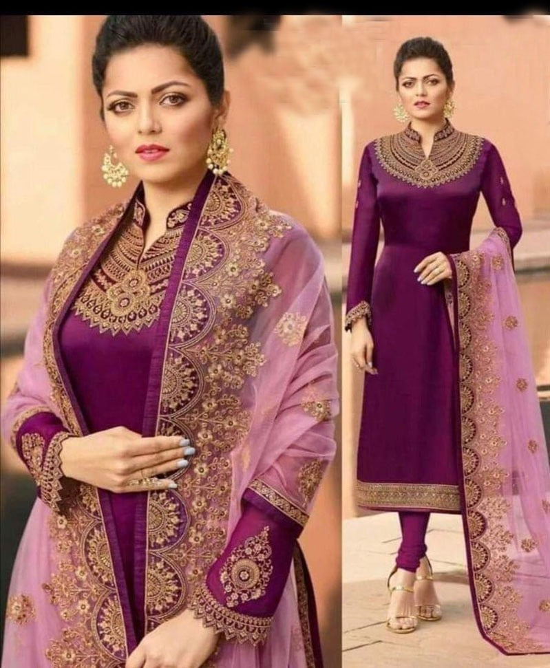 Embroidered Georgette Kameez Suit SP002