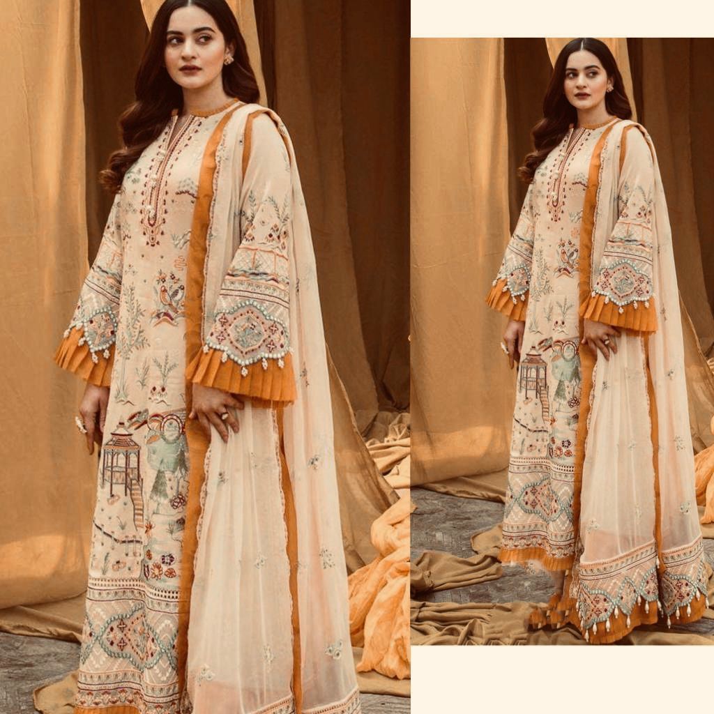 Premium Embroidered Georgette Kameez Suit SP002